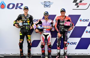 Tiga besar kualifikasi MotoGP Thailand. (Foto: motogp.com)